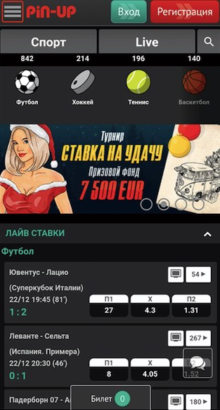 Pin up bet приложение